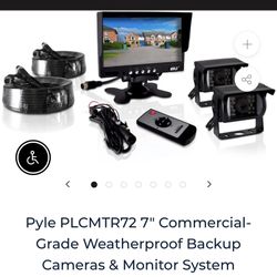 Pyle 7" Commercial-Grade Weatherproof Backup Cameras & Monitor System