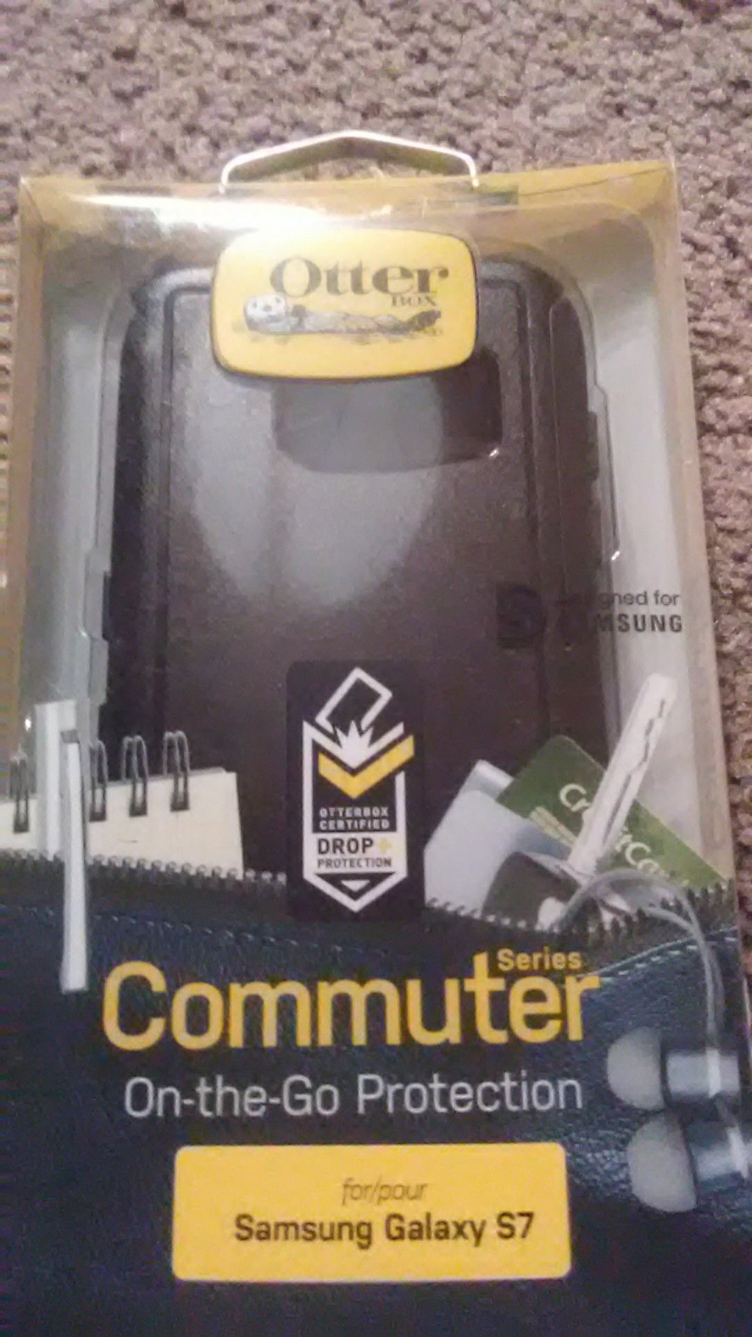 New Otterbox Commuter Series Galaxy S7 Samsung black and color no clip