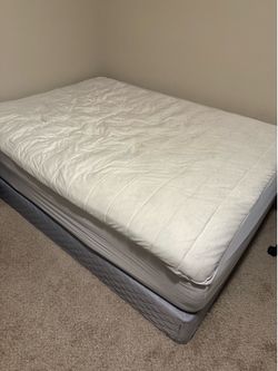 Queen bed with boxspring