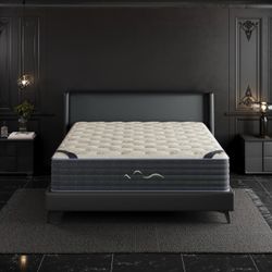 King Size Hybrid Mattress,14 Inch Double Sided with Cooling Gel Memory Foam and Pocket Spring Mattress in a Box, Motion Isolation & Pressure Relief,Ce