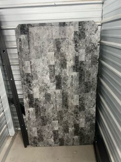Large Grey Faux Marble Dining Table Counter Height