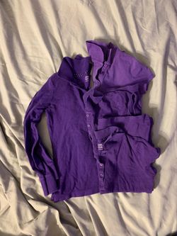 Girls size 6/7 and 8 purple polo