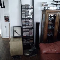 Wood 5-shelf Ladder Bookcase With Open Back