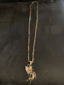 Gold plated angel necklace