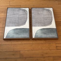 Canvas Walk Art Geometric 24” X 16” 