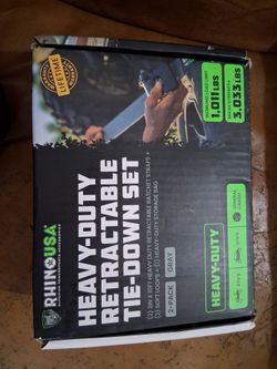 Rhino USA Retractable Ratchet Straps