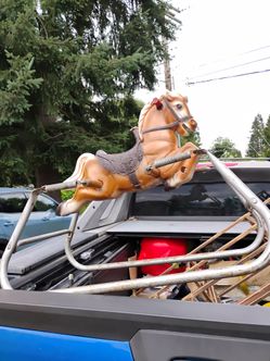 War Cloud" rocking horse from the 1960s