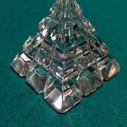 Waterford pyramid paperweight