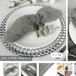 Grey Cheesecloth Napkins