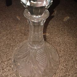 Vintage ship captains crystal decanter