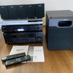 Sony Home Theater Receiver, DVD, CD, Speakers