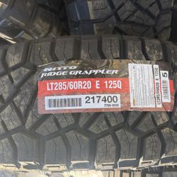 285/60R20 TIRE NITTO RIDGE GRAPPLER