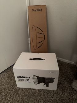 Amaran 200w bi-color LED light + Smallrig 35” soft box (BOTH UNOPENED)