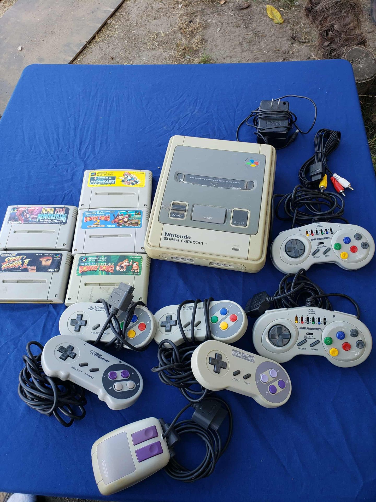 Nintendo Famicom 1990 Retro Gaming Console With 5 Games. 6 Controllers. 1 Mic mouse. All Cables all work 100% is $300! All combo or trade are welcome