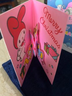 Beautiful  New Sanrio original Christmas pop up cards