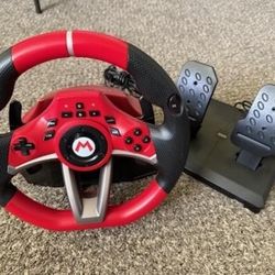 Hori Nintendo Switch Mario Kart Racing Wheel Pro - Red