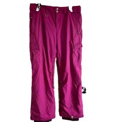 Roxy Snow Pants Snowboard Womens Size Medium dark Pink