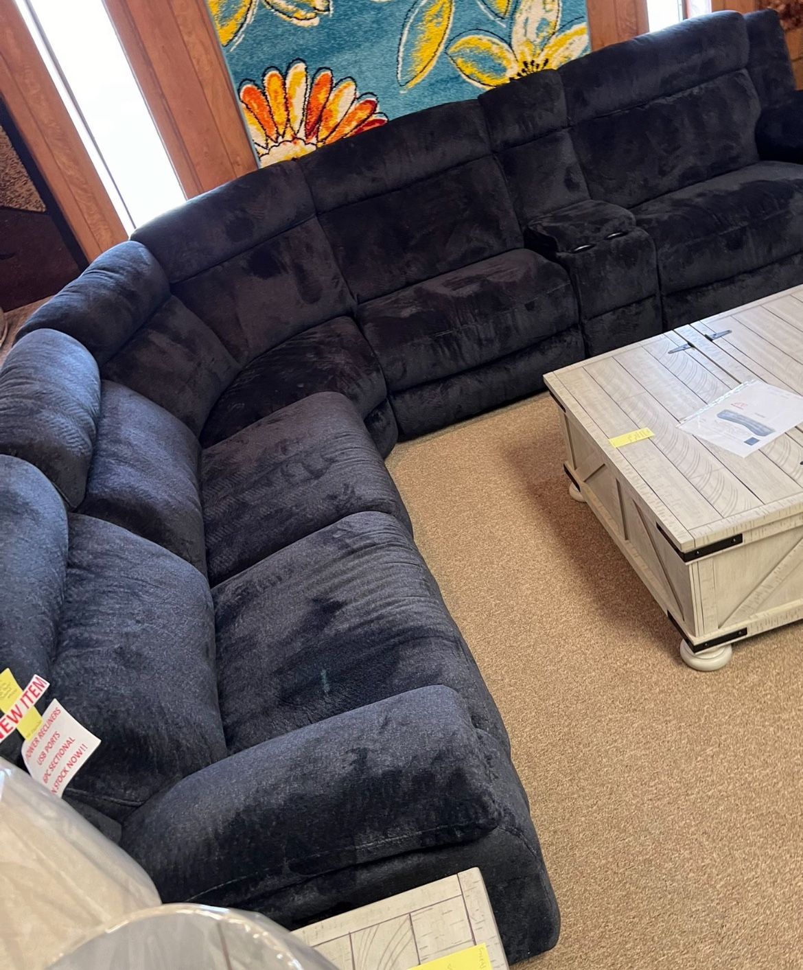 Theater Power Reclining Sectional!