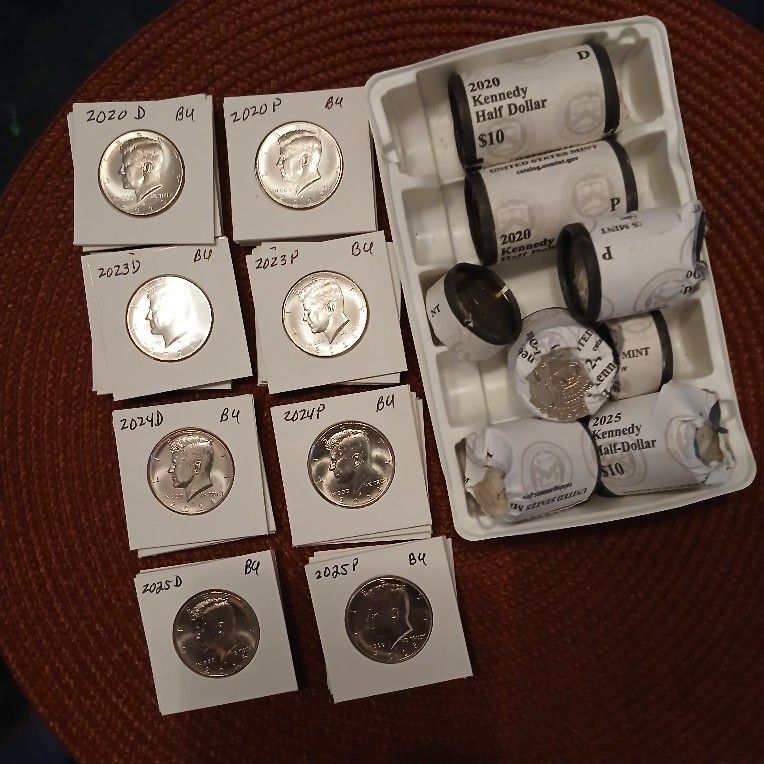 (4) BU KENNEDY HALF DOLLAR SETS
