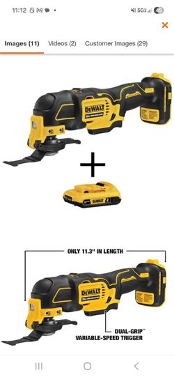 ATOMIC 20V MAX Cordless Brushless Oscillating Multi Tool and (1) 20V 2.0Ah Battery