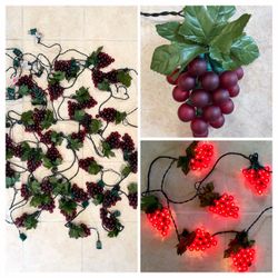 Grape Cluster Holiday String Lights