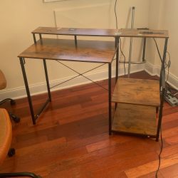 Computer Desk With 2 Computer Chairs