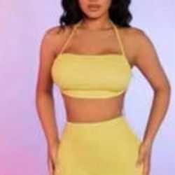 2 Pc Skirt Set Fits Med 