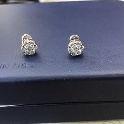 Diamond Earrings (.55ct Each) 