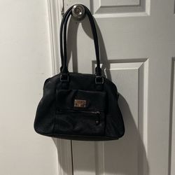 Calvin Klein Pebbled Leather Dome Shoulder Bag