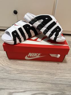 Brand New Nike Air More Uptempo Slides