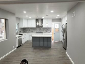 Solid wood kitchen cabinets complete renovation