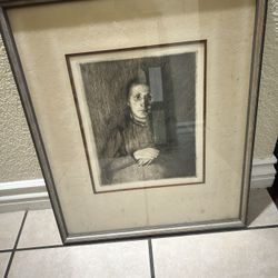 Lady Folding Hands 