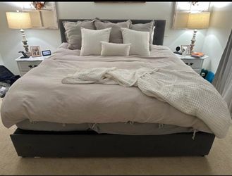 Bed frame and headboard