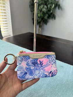 Lilly Pulitzer Floral Keyring Coin Pouch ID case