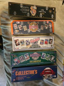 Five Upper Deck Complete Sets 1989, 1990, 1991, 1992, 1993