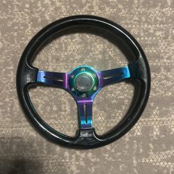 Oil Slick Jdm Steering Wheel