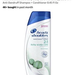 Head and Shoulders Itchy Scalp Care with Eucalyptus 2-in-1 Anti-Dandruff Shampoo + Conditioner 8.45 Fl Oz