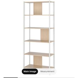 IKEA Wood And White Shelf Storage 
