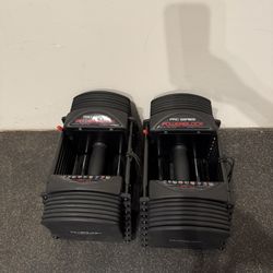 Power block Pro 50lb Adjustable Dumbbells