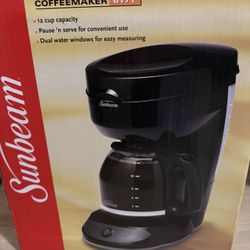 New Sunbeam 12-Cup Coffeemaker – In Box