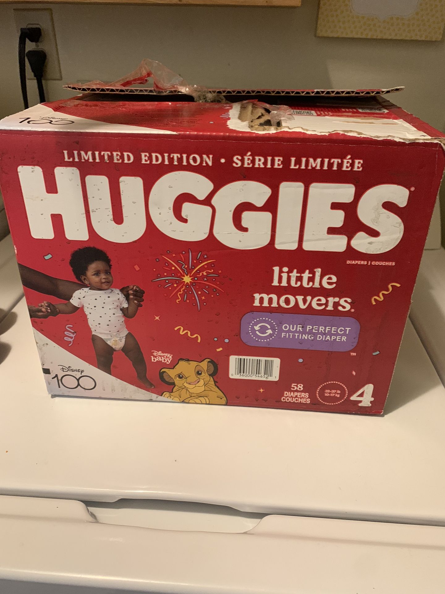 Unopened Diapers, Damaged Box