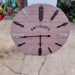 3ft×3ft Large Western Clock Works Great 