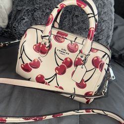 Coach Cherry Mini Rowan Bag