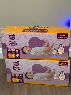 SIZE 1 DIAPERS $20 FOR BOTH BOXES NEW