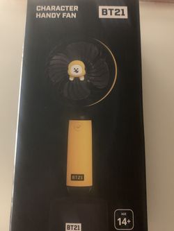Chimmy (bt21) Official Portable Fan + Tata, Van, Chimmy Key Rings