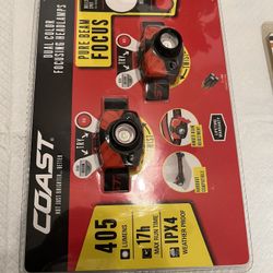 COAST Dual Color Focusing Headlamp And ECHO Echomatic Trimmer Head 