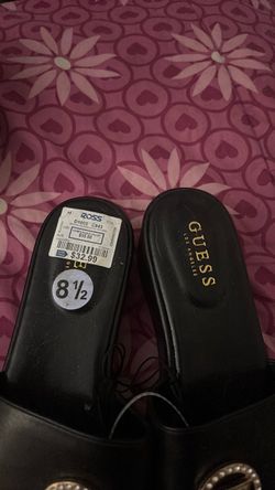Guess Los Angeles Black Sandals Size 8.5