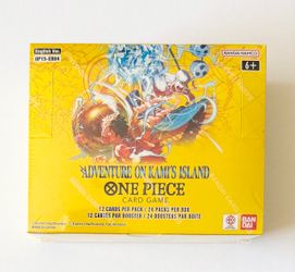 One Piece Booster Box OP-15 EB-04 Kami's Island Extra Packs Card Game Promo Manga Luffy Zoro Nami Chopper PSA Case Pokemon Gundam Riftbound PSA Enel