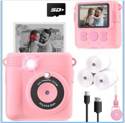 NEW Kids Instant Print Digital Camera – Pink – ESOXOFFORE