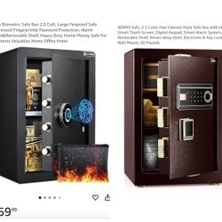 Fireproof Safe Box, 2.5-2.8cu, New With Dents On The Corners